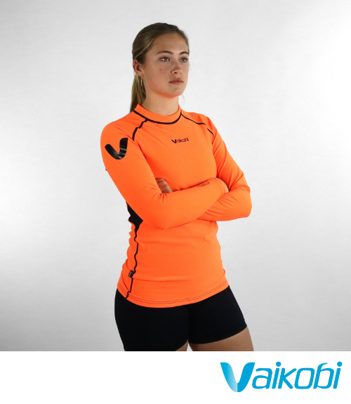 Vaikobi V COLD HYDROFLEX TOP - Orange - Next Level Kayaking, Hobart Tasmania Australia, Coaching Paddling Shop