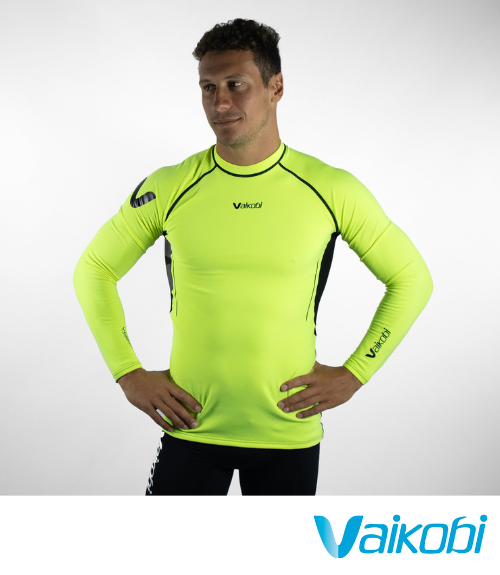 Vaikobi V COLD HYDROFLEX TOP - YELLOW - Next Level Kayaking, Hobart Tasmania Australia, Coaching Paddling Shop