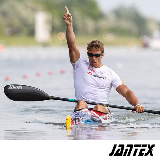 Rene Poulsen Paddling with a Jantex RIO Paddle Jantex Gamma RIO Medium Minus Paddle Australia Flexi Soft Adjustable Shaft Next Level Kayaking Tasmania Hobart Coaching