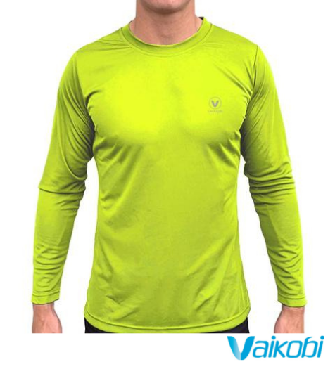 Vaikobi UV Performance LS Tech Tee - Lime - Next Level Kayaking coaching paddling shop long sleeve