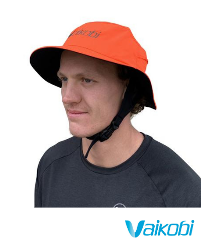 Vaikobi Downwind Surf Hat - Fluro Orange - Next Level Kayaking Hobart Tasmania Australia Paddling Coaching Shop