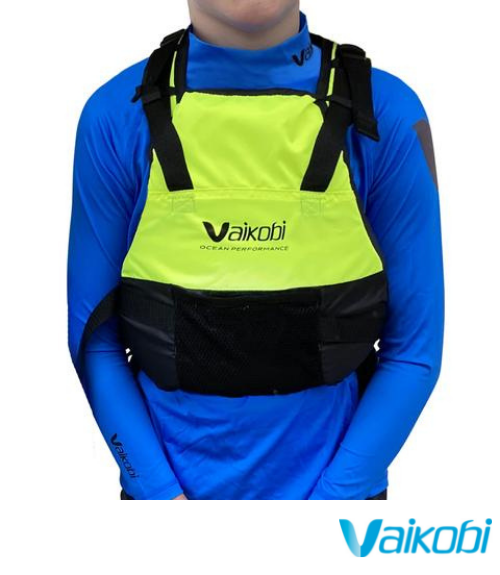 Vaikobi Kids PFD 7-10 Years - Fluro Yellow/Black - Next Level Kayaking Hobart Tasmania Australia Coaching Paddling Shop Safety