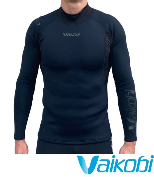 Vaikobi V COLD FLEX L/S TOP - STEALTH BLACK - Next Level Kayaking Hobart Tasmania Coaching Paddle Shop