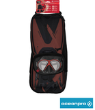 Oceanpro Esperance Mask Snorkel and Fin Set - Red / Black