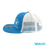 Vaikobi Youth SnapBack Flat-Brim Cap - Aqua