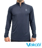 Vaikobi UV Long Sleeve Zip Tech Top - Charcoal - Next Level Kayaking, Coaching Paddling Packraft, Hobart Tasmania Australia