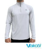 Vaikobi UV Long Sleeve Zip Tech Top - Silver - Next Level Kayaking, Coaching Paddling Packraft, Hobart Tasmania Australia