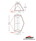 Mont Moondance 1 - Full Nylon - Next Level Kayaking, Coaching Paddling Shop Packrafting Camping Sleeping Tent, Hobart Tasmania Australia