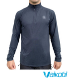 Vaikobi UV Long Sleeve Zip Tech Top - Charcoal - Next Level Kayaking, Coaching Paddling Packraft, Hobart Tasmania Australia